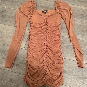 Misguided Ruched Mini Dress